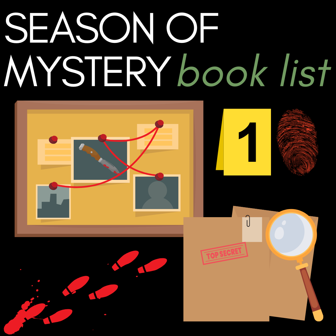 Season of Mystery book list graphic